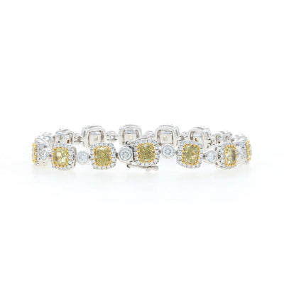 10.74ctw Diamond Bracelet White Gold