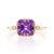 3.30ctw Amethyst and Diamond Ring Yellow Gold