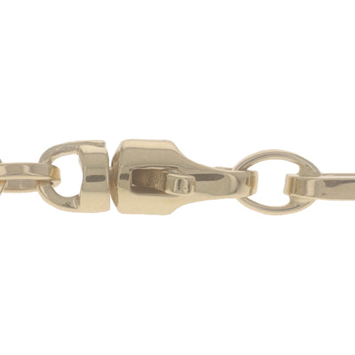 Paperclip Chain Necklace Yellow Gold