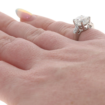 4.56ctw Diamond Ring Platinum
