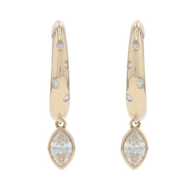 .51ctw Diamond Earrings Yellow Gold