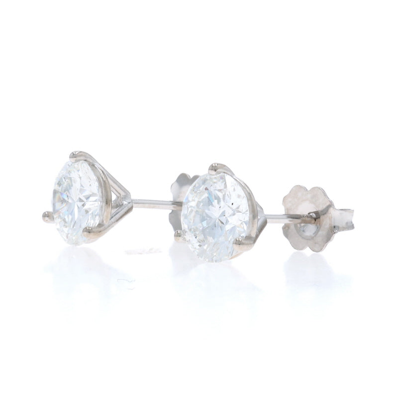 2.41ctw Diamond Earrings White Gold