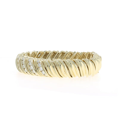 Jose Hess 3.36ctw Diamond Bracelet Yellow Gold