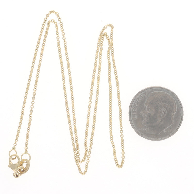 Cable Chain Necklace Yellow Gold