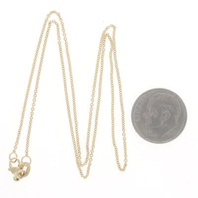 Cable Chain Necklace Yellow Gold