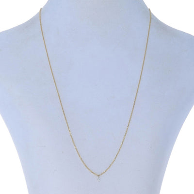 .15ct Diamond Pendant Necklace Yellow Gold