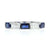2.02ctw Diamond and Sapphire Band White Gold