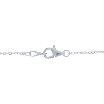 1.07ctw Diamond Diamond Cut Cable Chain Station Necklace White Gold