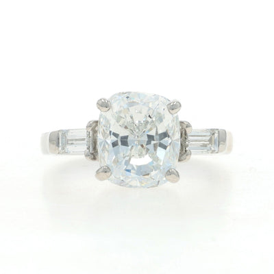4.56ctw Diamond Ring Platinum