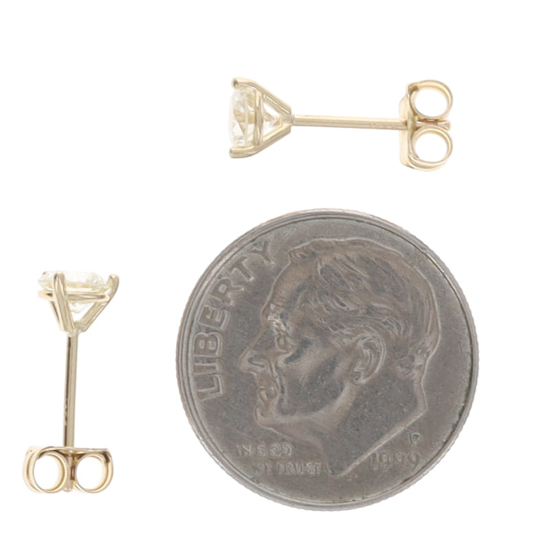 .63ctw Diamond Earrings Yellow Gold
