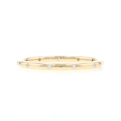Diamond Band Yellow Gold