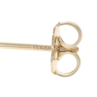 1.89ctw Peridot Earrings Yellow Gold