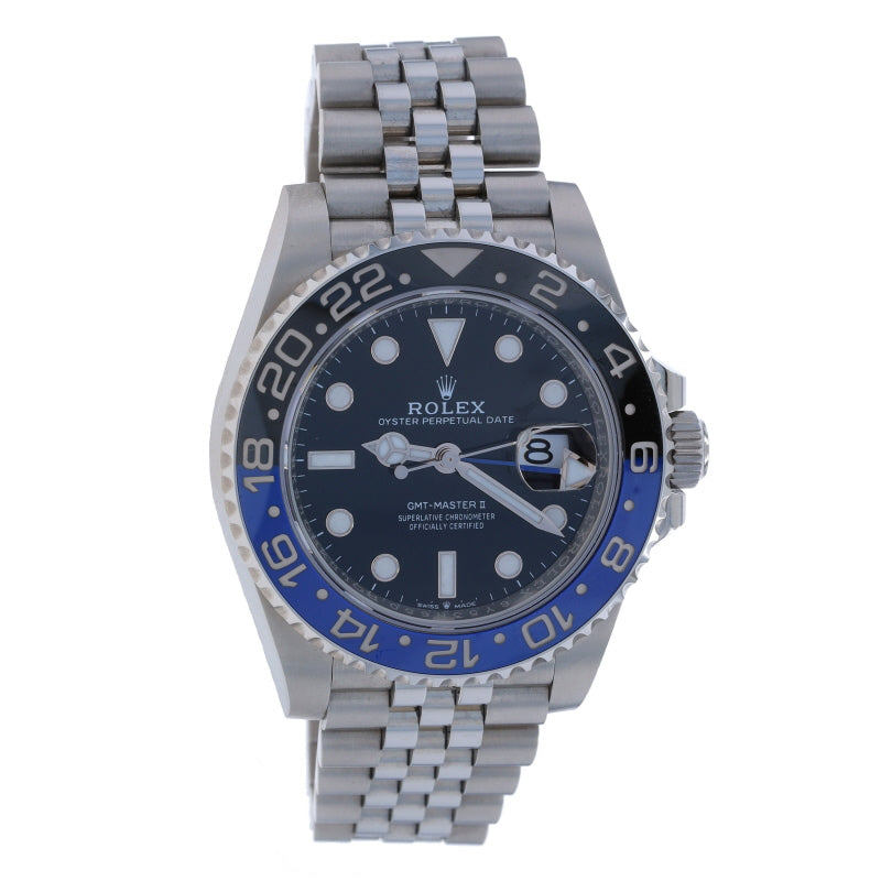 Rolex "Batgirl" GMT-Master II Men's Watch 126710BLNR Stainless Steel Automatic