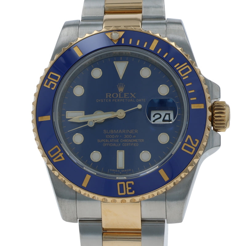 Rolex Bluesy Submariner Men's Watch 11613LB Stainless Steel Automatic