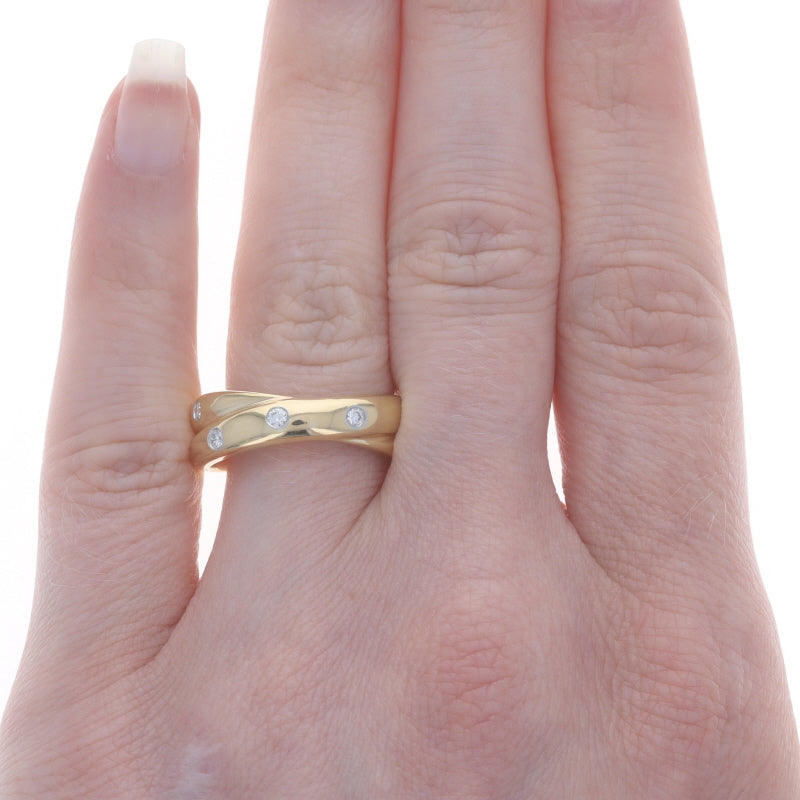 Tiffany & Co. Etoile .30ctw Diamond Band Yellow Gold
