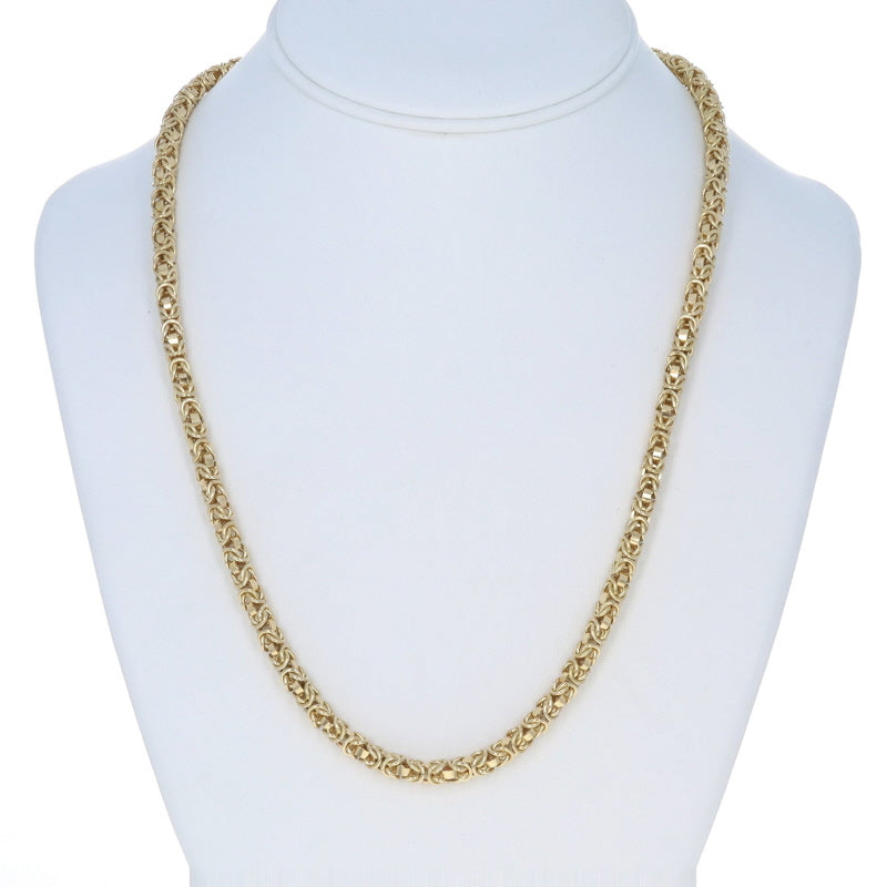 Fancy Byzantine Necklace Yellow Gold