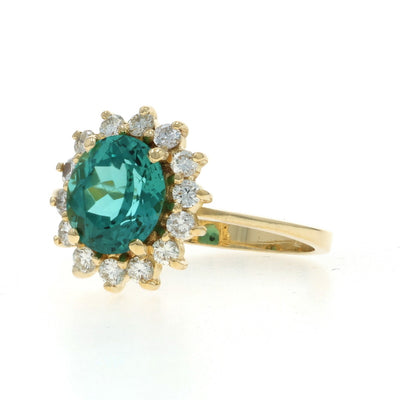 H Stern 2.03ctw Tourmaline and Diamond Ring Yellow Gold