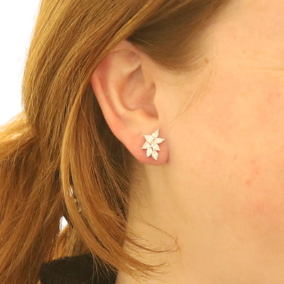 1.96ctw Diamond Earrings White Gold