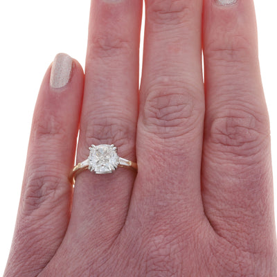 2.68ctw Diamond and Diamond Ring Yellow Gold