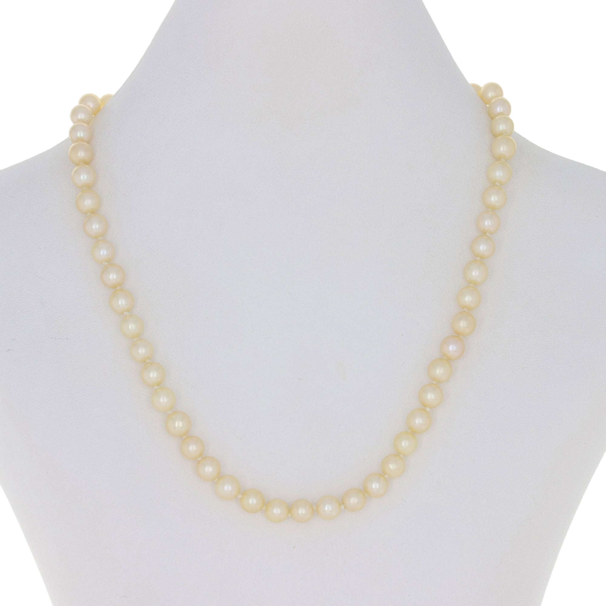 Pearl and Diamond Necklace Gold