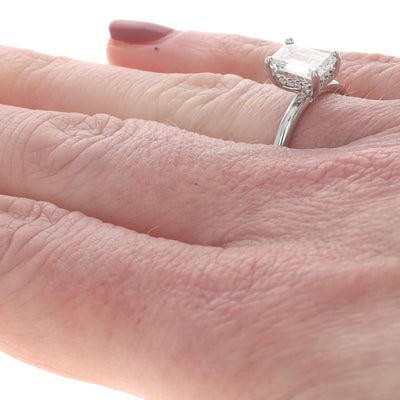 Diamond and Diamond Women's Ring White Gold