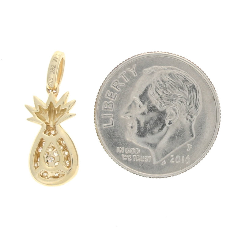 .16ctw Diamond Pendant Yellow Yellow Gold