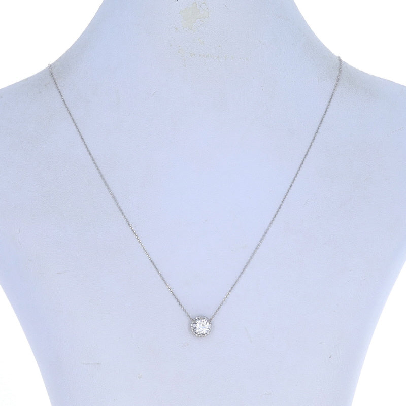 1.14ctw Diamond and Diamond Pendant Necklace White Gold