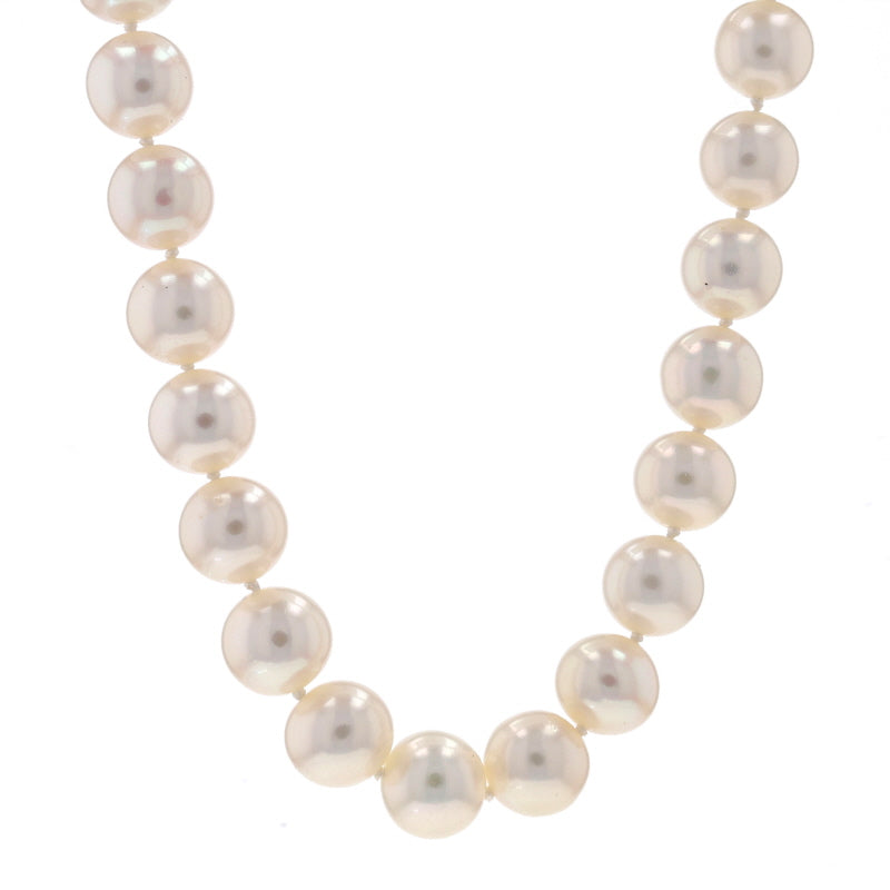 Cultured Pearl Necklace White Gold