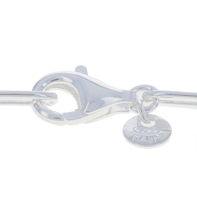 Paperclip Chain Necklace Sterling Silver