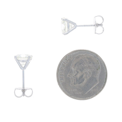 2.01ctw Diamond and Diamond Women's Earrings White Gold