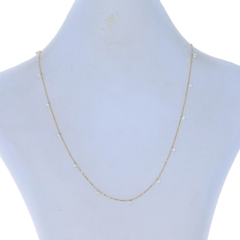 1.30ctw Diamond Necklace Yellow Gold