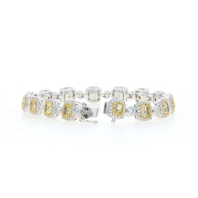 10.74ctw Diamond Bracelet White Gold