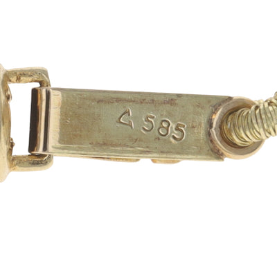 Cultured Freshwater Pearl Knotted Strand Necklace Yellow Gold