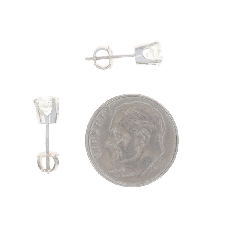 1.01ctw Diamond Earrings White Gold