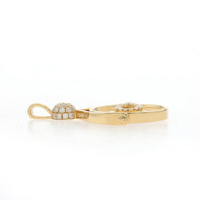 .24ctw Diamond Pendant Yellow Gold