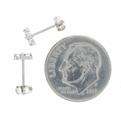 .23ctw Cluster Stud Diamond Earrings White Gold