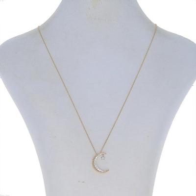 .38ctw Diamond Pendant Necklace Yellow Gold