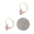 2.42ctw Amethyst and Diamond Earrings Rose Gold