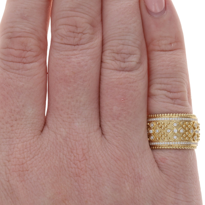 Doves by Doron Paloma .33ctw Diamond Band Yellow Gold