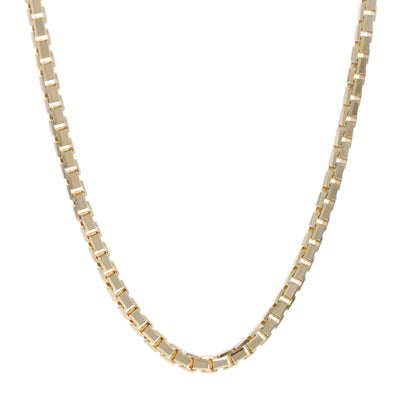 Box Chain Necklace Yellow Gold