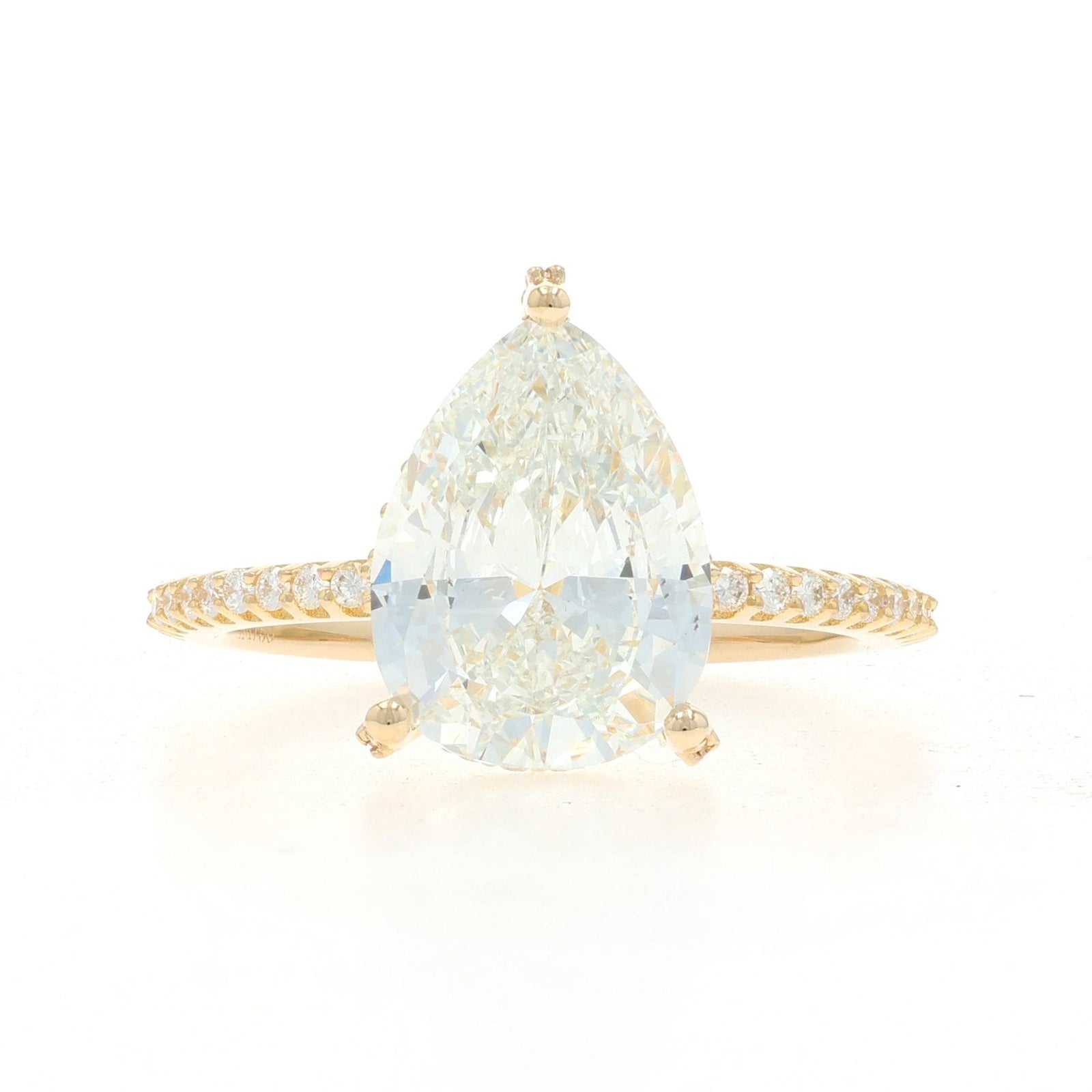 3.36ctw Diamond and Diamond Women's Ring Yellow Gold