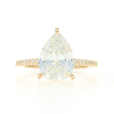 3.36ctw Diamond and Diamond Women's Ring Yellow Gold