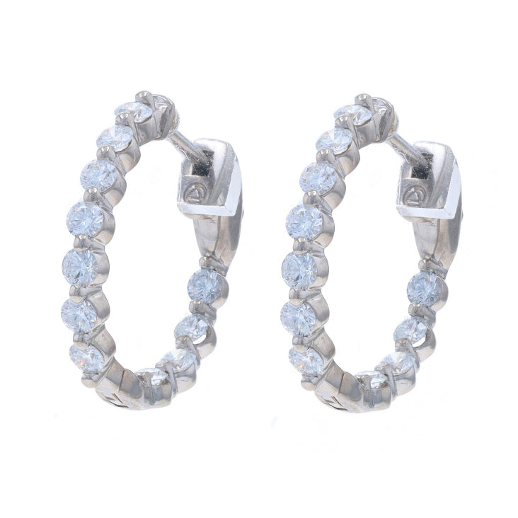 1.15ctw Diamond Earrings White Gold