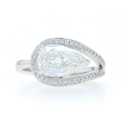 1.79 Diamond and Diamond Ring White Gold