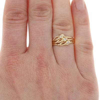 Diamond Women's Band Yellow Gold