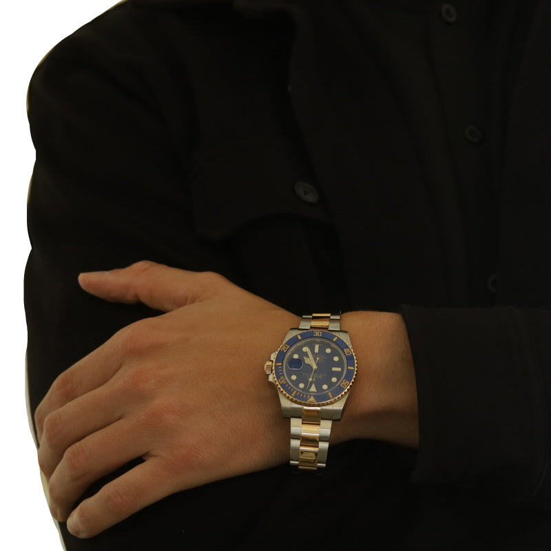 Rolex Submariner Bluesy Men's Watch 116613 Stainless Steel Automatic