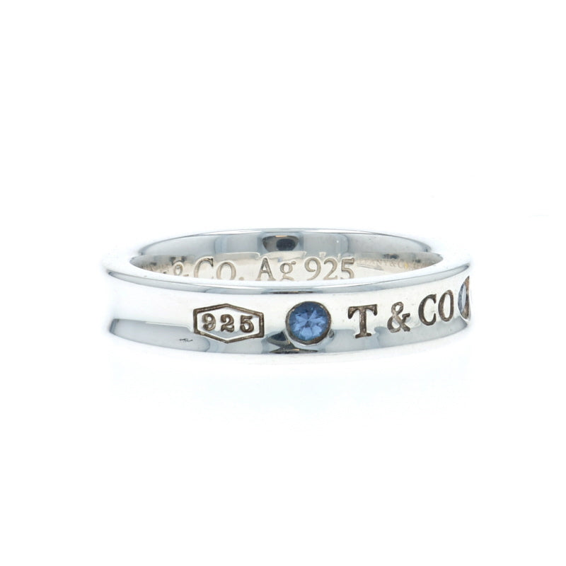 Tiffany & Co. 1837 Narrow Sapphire Band Sterling Silver - State St