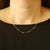 1.03ctw Diamond Diamond Cut Cable Chain Station Necklace Yellow Gold