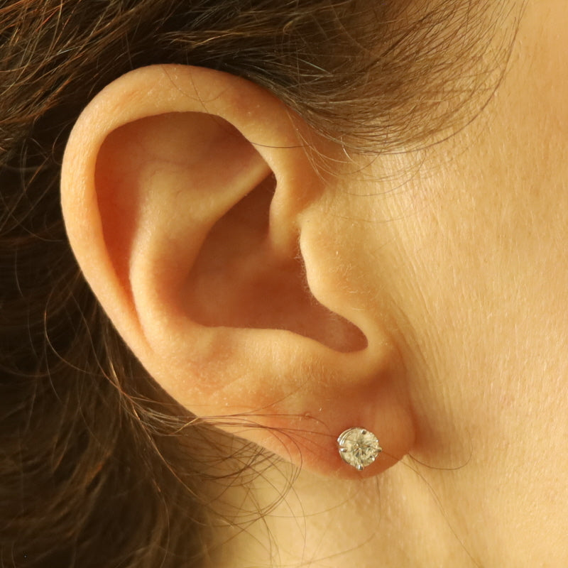 1.10ctw Diamond Earrings White Gold