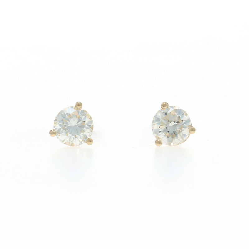 .63ctw Diamond Earrings Yellow Gold